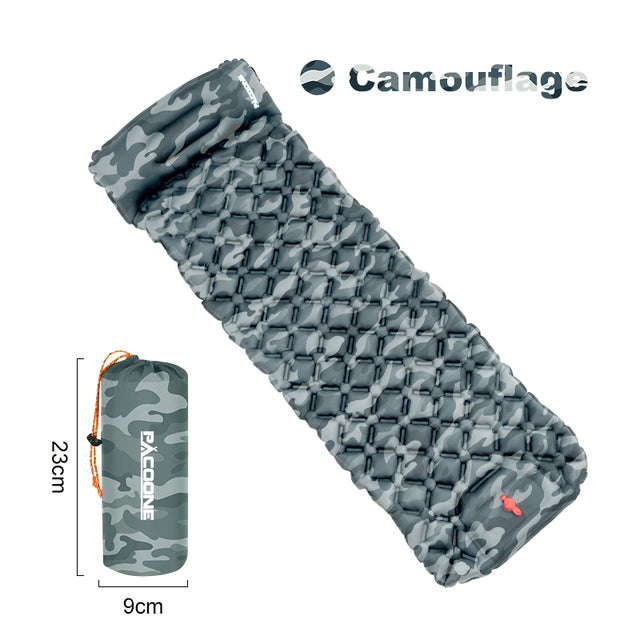 Camping Ultralight Inflatable Sleeping Mattress with Pillow