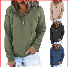 Загрузить изображение в средство просмотра галереи, Women Long Sleeve Oversized Hooded Pullover Tops

