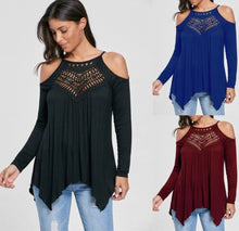 Загрузить изображение в средство просмотра галереи, Fashion Women Long Sleeve Cold Off Shoulder Jumper
