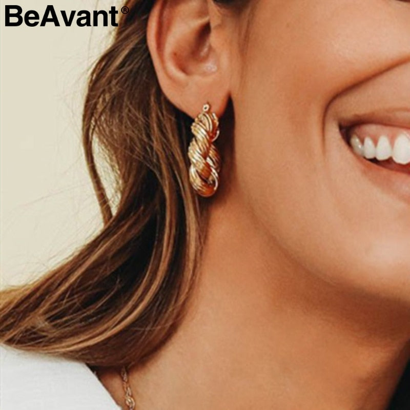 Twisted Drop Earrings