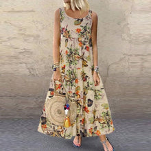 Загрузить изображение в средство просмотра галереи, Floral Print Bohemian Casual Dress
