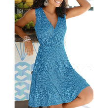 Загрузить изображение в средство просмотра галереи, Summer Bohemian Polka Dot Dress V Neck
