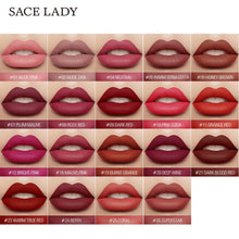 Загрузить изображение в средство просмотра галереи, SACE LADY Long Lasting Lipstick Make Up Matte Liquid Lip Stick Non Drying Makeup Nude Red Pigment Waterproof 23 Colors Cosmetic
