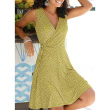Загрузить изображение в средство просмотра галереи, Summer Bohemian Polka Dot Dress V Neck
