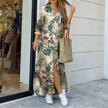 Загрузить изображение в средство просмотра галереи, Women Fashion Print Shirt Long Sleeve Dress
