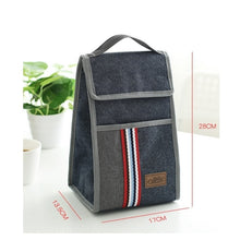 Load image into Gallery viewer, Denim Thermal Lunch bag
