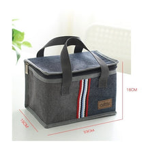 Load image into Gallery viewer, Denim Thermal Lunch bag
