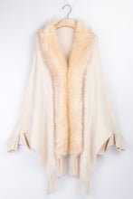 Load image into Gallery viewer, Autumn Fur Cashmere Cardigan Poncho
