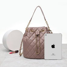 Загрузить изображение в средство просмотра галереи, YILINSA New Women Cylindrical Sheepskin Genuine Leather Top Handle Bags Fashion Large Capacity Designer Female Messenger Bag
