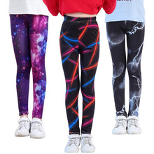 Загрузить изображение в средство просмотра галереи, New Style Print Girl Leggings Skinny 6-11Y
