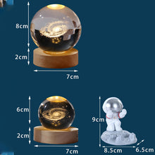 Load image into Gallery viewer, Luminous 3D Glowing Crystal Globe
