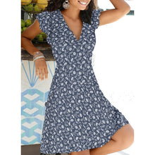 Загрузить изображение в средство просмотра галереи, Summer Bohemian Floral Dress V Neck
