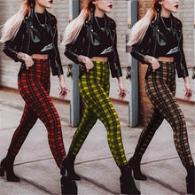 Загрузить изображение в средство просмотра галереи, Women Plaid Print Leggings
