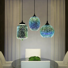 Load image into Gallery viewer, Modern 3D Colorful Nordic Starry Sky Hanging Glass Pendant Lamp

