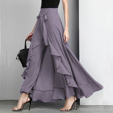 Загрузить изображение в средство просмотра галереи, Elegant High Waist Palazzo Pants Drawstring skirt

