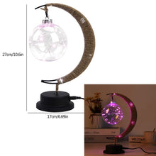 Загрузить изображение в средство просмотра галереи, LED Moon Sepak Takraw Lamp Line Rattan Handmade Hemp Rope
