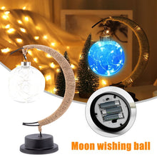 Загрузить изображение в средство просмотра галереи, LED Moon Sepak Takraw Lamp Line Rattan Handmade Hemp Rope
