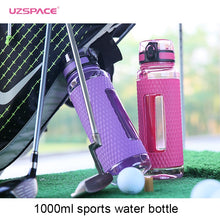 Загрузить изображение в средство просмотра галереи, UZSPACE Sports Water Bottles Gym Leak-proof Drop-proof Portable Shaker Outdoor Travel Kettle Plastic Drink Water Bottle BPA Free
