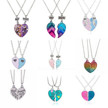Загрузить изображение в средство просмотра галереи, Heart Broken Best Friends Necklace Pendant Chain 2PCS/Set
