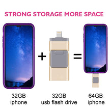Load image into Gallery viewer, 4 IN 1 OTG USB Flash Drive for iPhone with type c adapter
