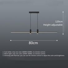 Загрузить изображение в средство просмотра галереи, LED Modern Nordic Hanging Long Strip Lights With Spotlight
