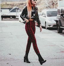Загрузить изображение в средство просмотра галереи, Women Plaid Print Leggings
