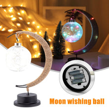Загрузить изображение в средство просмотра галереи, LED Moon Sepak Takraw Lamp Line Rattan Handmade Hemp Rope

