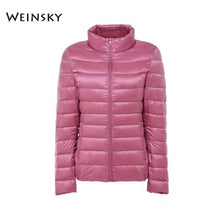 Load image into Gallery viewer, Female Ultralight Warm Casual Hooded Jacket
