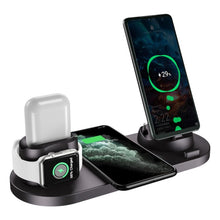 Load image into Gallery viewer, Wireless Charger 6 in 1 Qi Fast Stand for Iphone/Apple Watch/Airpods
