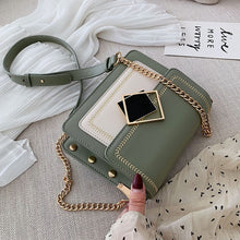 Load image into Gallery viewer, Chain Pu Leather Crossbody Bag
