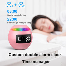 Load image into Gallery viewer, Mini Wireless Bluetooth Sound box with LED Alarm Display
