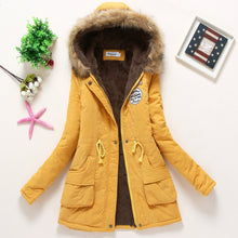 Load image into Gallery viewer, Parka coat with Hooded fur for Her
