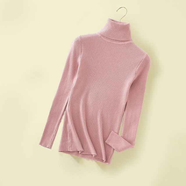 Turtleneck Women Pullover Sweater