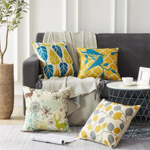 Загрузить изображение в средство просмотра галереи, Topfinel Cushion Covers Decorative Pillows bed Cotton Line Flower Printed Throw Pillow cases For Home Decor Sofa Chair Car Seat
