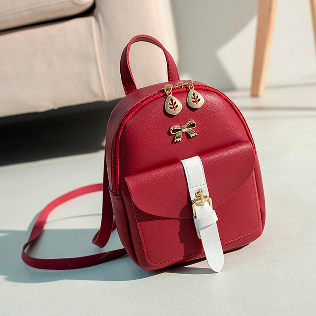 Women's Mini Backpack Luxury PU Leather