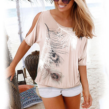 Загрузить изображение в средство просмотра галереи, Feather Print T-shirt
