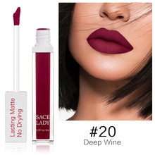 Загрузить изображение в средство просмотра галереи, SACE LADY Long Lasting Lipstick Make Up Matte Liquid Lip Stick Non Drying Makeup Nude Red Pigment Waterproof 23 Colors Cosmetic

