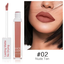 Загрузить изображение в средство просмотра галереи, SACE LADY Long Lasting Lipstick Make Up Matte Liquid Lip Stick Non Drying Makeup Nude Red Pigment Waterproof 23 Colors Cosmetic
