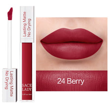Загрузить изображение в средство просмотра галереи, SACE LADY Long Lasting Lipstick Make Up Matte Liquid Lip Stick Non Drying Makeup Nude Red Pigment Waterproof 23 Colors Cosmetic
