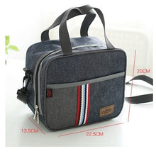 Load image into Gallery viewer, Denim Thermal Lunch bag
