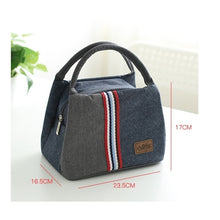 Load image into Gallery viewer, Denim Thermal Lunch bag
