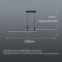 Загрузить изображение в средство просмотра галереи, LED Modern Nordic Hanging Long Strip Lights With Spotlight
