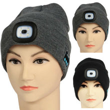 Load image into Gallery viewer, Bluetooth Beanie hat with LED
