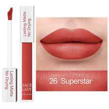 Загрузить изображение в средство просмотра галереи, SACE LADY Long Lasting Lipstick Make Up Matte Liquid Lip Stick Non Drying Makeup Nude Red Pigment Waterproof 23 Colors Cosmetic
