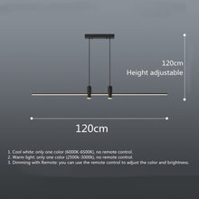 Загрузить изображение в средство просмотра галереи, LED Modern Nordic Hanging Long Strip Lights With Spotlight
