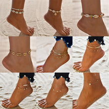 Загрузить изображение в средство просмотра галереи, Female Bohemian Shell Heart For Women Ankle Bracelets
