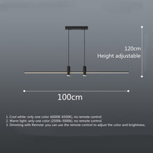 Загрузить изображение в средство просмотра галереи, LED Modern Nordic Hanging Long Strip Lights With Spotlight
