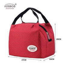 Load image into Gallery viewer, Portable Insulated Canvas Lunch Bag
