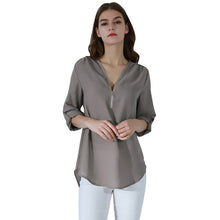 Загрузить изображение в средство просмотра галереи, Fashion Ladies Top Zipper Chiffon
