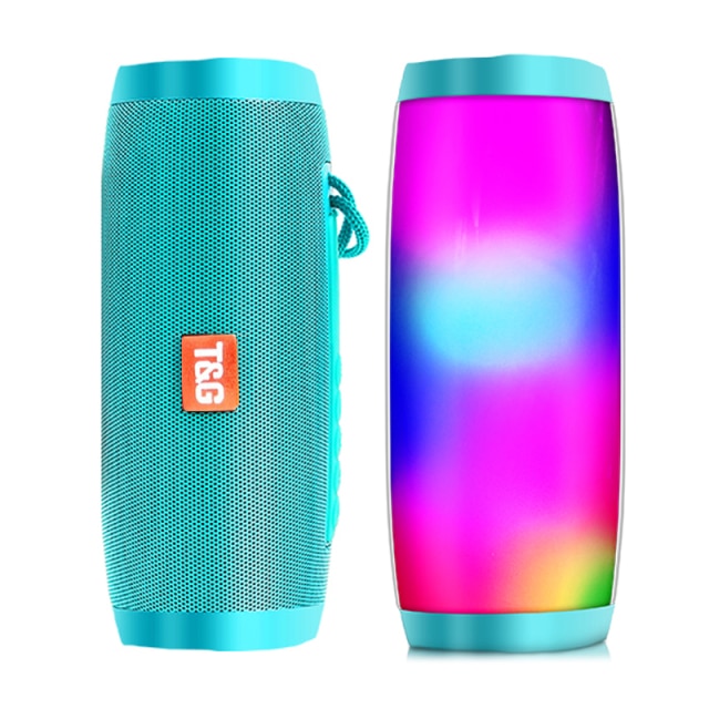 Portable High Outdoor Bass Speaker TF FM Radio with LED Light